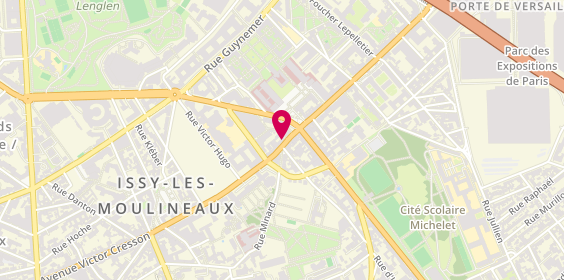 Plan de Les Lunettes d'Issy, 6 Rue General Leclerc, 92130 Issy-les-Moulineaux