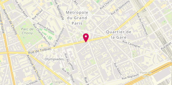 Plan de Clrp Distribution, 75 Rue de Tolbiac, 75013 Paris