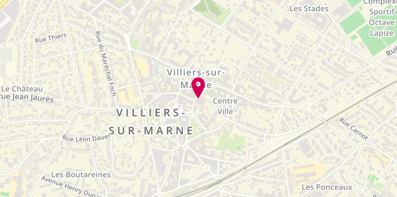 Plan de Villiers Optique, 60 Rue du Général de Gaulle, 94350 Villiers-sur-Marne