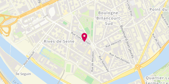Plan de La boite à lunettes, 57 Rue Yves Kermen, 92100 Boulogne-Billancourt
