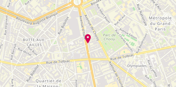 Plan de Optical Service, 37 avenue d'Italie, 75013 Paris