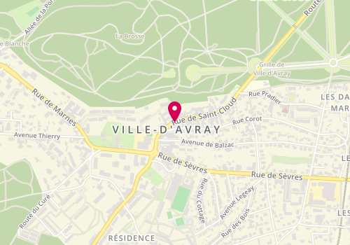 Plan de Ville d'Avray Optique, 16 Rue de Saint-Cloud, 92410 Ville-d'Avray