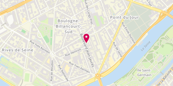 Plan de Atol Opticiens, 247 Boulevard Jean Jaurès, 92100 Boulogne-Billancourt
