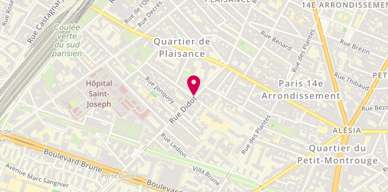 Plan de Optique Didot, 66 Rue Didot, 75014 Paris