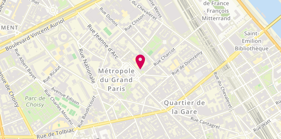 Plan de Opticien PARIS - Jeanne d'Arc Optical Center, 26 place Jeanne d'Arc, 75013 Paris