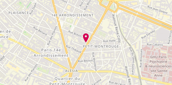 Plan de Alain Afflelou, 50 avenue du Général Leclerc, 75014 Paris