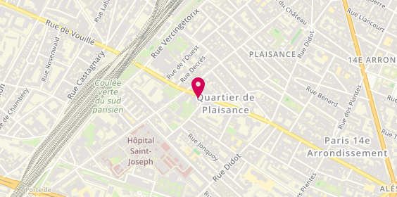 Plan de Optic 2000, Métro Plaisance
203 Rue d'Alésia, 75014 Paris