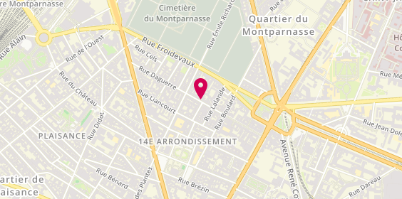 Plan de Optique et Audition Daguerre, 46 Rue Daguerre, 75014 Paris
