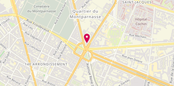 Plan de Optic Denfert Denfert-Rochereau Paris 14, 110 avenue Denfert Rochereau, 75014 Paris