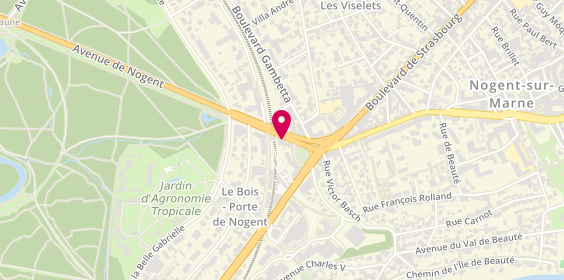 Plan de Optical Center, 10 avenue Georges Clemenceau, 94130 Nogent-sur-Marne
