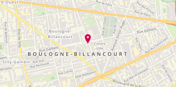 Plan de Jimmy Fairly, 130 Boulevard Jean Jaurès, 92100 Boulogne-Billancourt