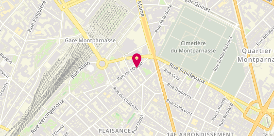 Plan de Ouest Optic, 23 Rue de l'Ouest, 75014 Paris