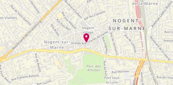 Plan de Bonot Opticiens Nogent, 118 Grande Rue Charles de Gaulle, 94130 Nogent-sur-Marne