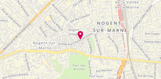 Plan de Jean Gondange Opticiens, 136 au 138 136 Grande Rue Charles de Gaulle, 94130 Nogent-sur-Marne