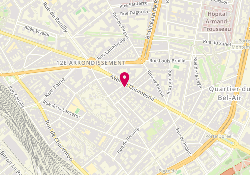 Plan de Optical Discount, 190 avenue Daumesnil, 75012 Paris