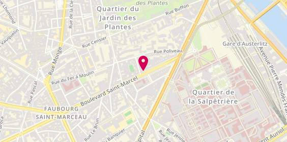 Plan de Optique saint marcel, 32 Boulevard Saint-Marcel, 75013 Paris