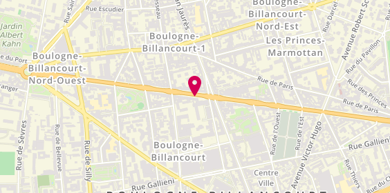 Plan de Optical Center, 83 Route de la Reine, 92100 Boulogne-Billancourt