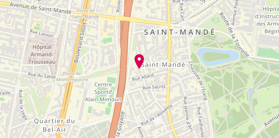 Plan de Optic 2000, 20 Rue Paul Bert, 94160 Saint-Mandé