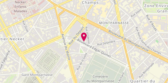 Plan de L'Opticienne, 64 Boulevard Edgar Quinet, 75014 Paris