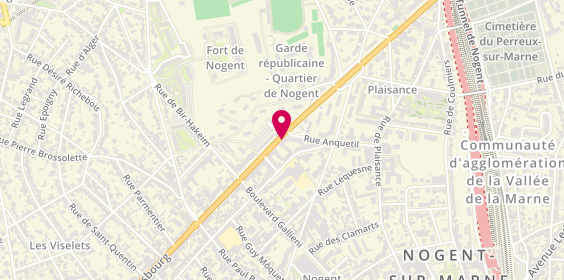 Plan de Optique 126, 126 Boulevard de Strasbourg, 94130 Nogent-sur-Marne
