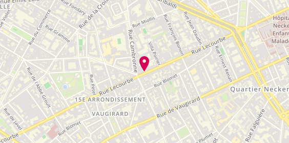 Plan de Optique Salviat, 106 Rue Lecourbe, 75015 Paris