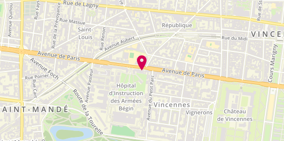 Plan de Optical Center, 63 avenue de Paris, 94160 Saint-Mandé