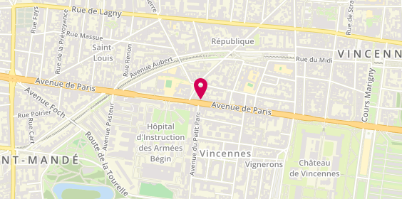 Plan de Autrement Vue, 88 avenue de Paris, 94300 Vincennes