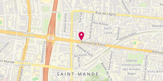 Plan de Yann' Optic, 170 Bis avenue de Paris, 94300 Vincennes