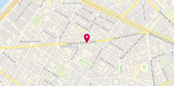 Plan de Optica Zola, 136 avenue Emile Zola, 75015 Paris