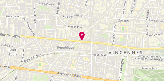 Plan de L'Artisan de la Vue, 192 Rue de Fontenay, 94300 Vincennes