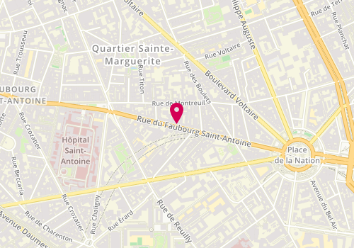 Plan de Optic Factory, 273 Rue Faubourg Saint Antoine, 75011 Paris