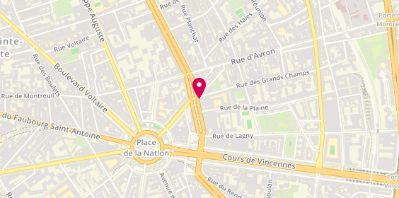 Plan de La Maison du Lunetier, 30 Boulevard de Charonne, 75020 Paris