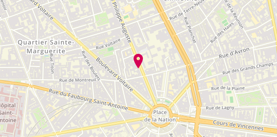Plan de Optic Dima, 25 avenue Philippe Auguste, 75011 Paris