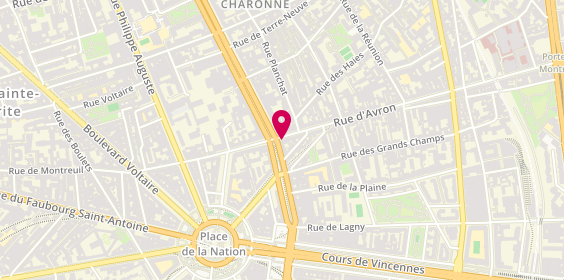 Plan de Alain Afflelou, 44 Boulevard de Charonne, 75020 Paris