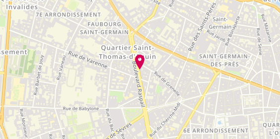 Plan de Lafont Opticien, 17 Boulevard Raspail, 75007 Paris