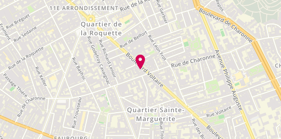 Plan de OPTI-KA - Opticien Paris 11 ème, 180 Boulevard Voltaire, 75011 Paris