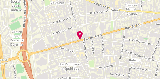 Plan de Look Optique, 194 Rue de Paris, 93100 Montreuil