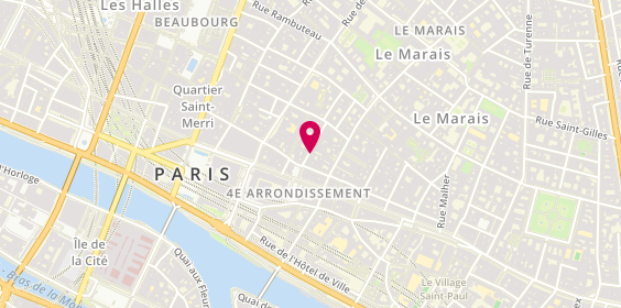 Plan de Parici, 14 Rue du Bourg Tibourg, 75004 Paris