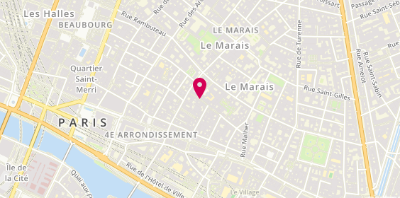 Plan de Rendel, 25 Rue des Rosiers, 75004 Paris