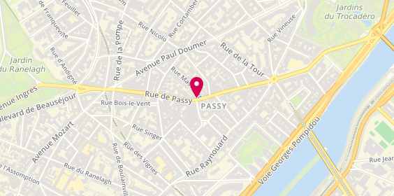 Plan de Lafont Opticien, 46 Rue de Passy, 75016 Paris