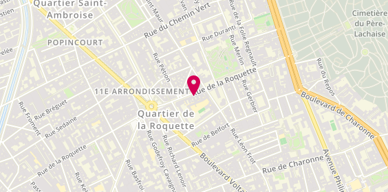 Plan de Marc & Ju' Lunetier, 152 Rue de la Roquette, 75011 Paris