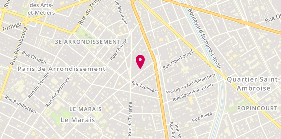 Plan de E.K Paris, 11 Rue Filles du Calvaire, 75003 Paris
