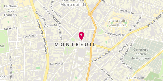 Plan de Montr'Oeil Optic, 4 place Jean Jaurès, 93100 Montreuil