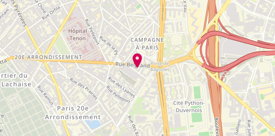 Plan de Afflelou, 70 Rue Belgrand, 75020 Paris
