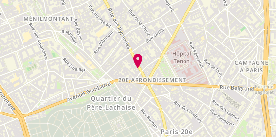 Plan de Regards Opticiens, 247 Rue des Pyrénées, 75020 Paris