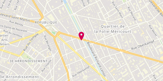 Plan de Art Optic, 22 avenue de la République, 75011 Paris