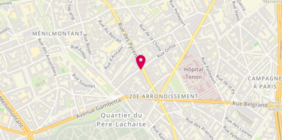 Plan de French Optic, 255 Rue des Pyrénées, 75020 Paris