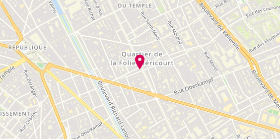 Plan de Centre Optique des Cliniques, 101 Avenue Parmentier, 75011 Paris