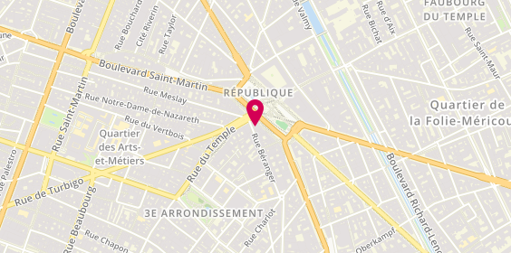 Plan de Grand Optical, 13 place de la République, 75003 Paris