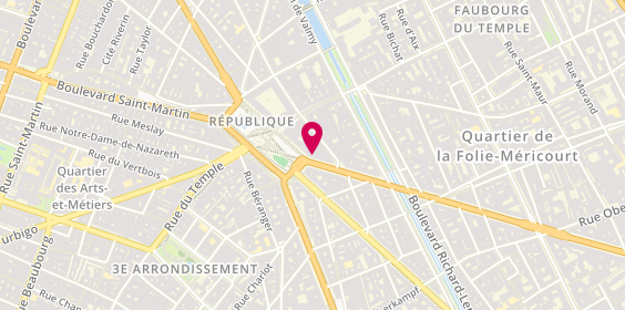 Plan de Optic 2000, 1 avenue de la République, 75011 Paris